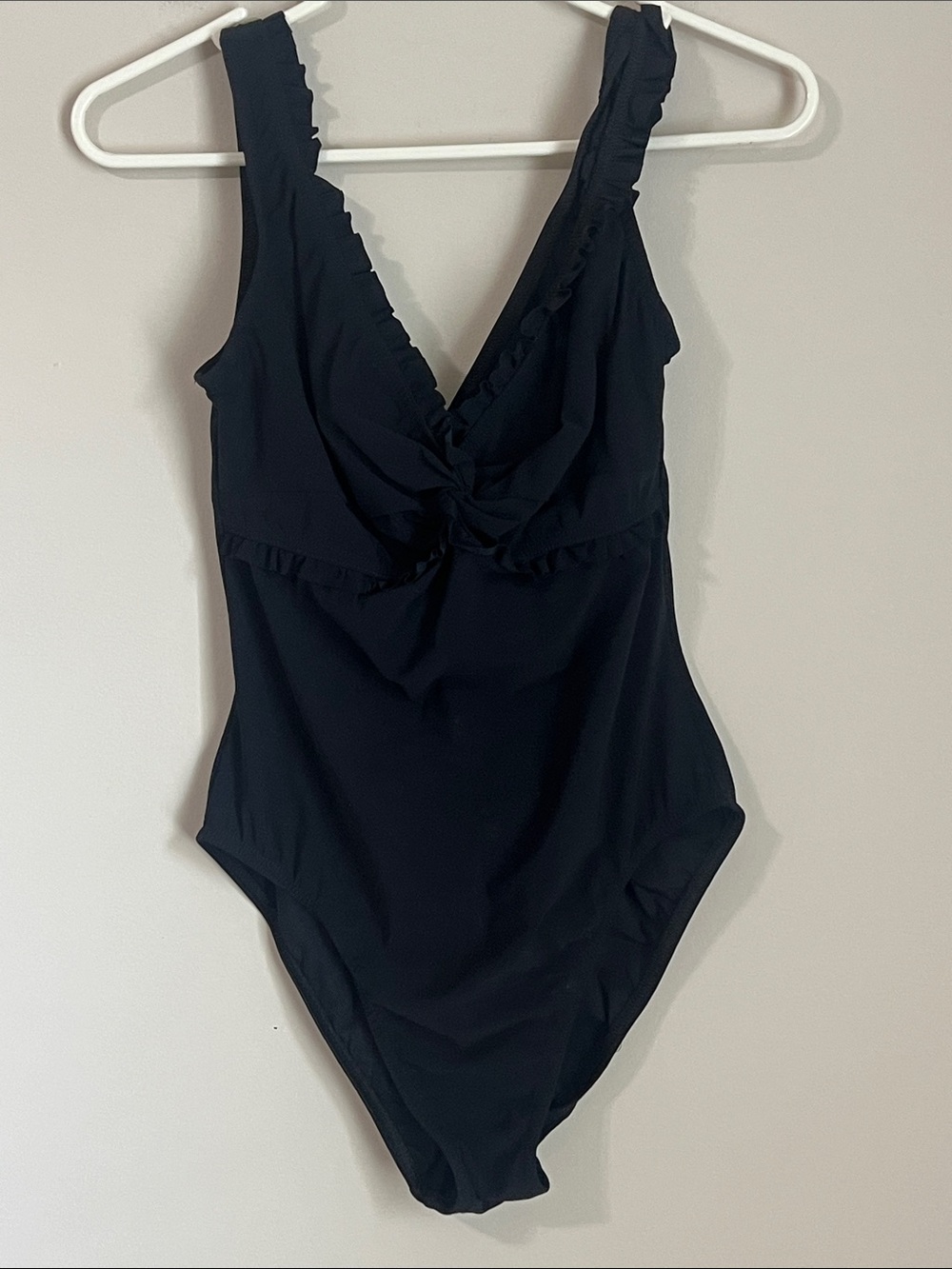 Karla Colletto $295 One Piece Swimsuit Black Size 10